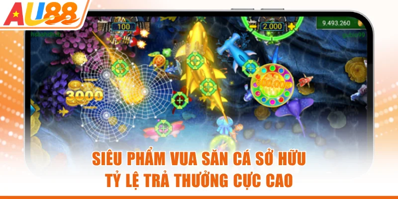 Siêu phẩm Vua Săn Cá sở hữu tỷ lệ trả thưởng cực cao