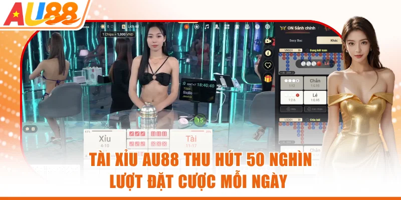 Tài Xỉu AU88 thu hút 50 nghìn lượt đặt cược mỗi ngày