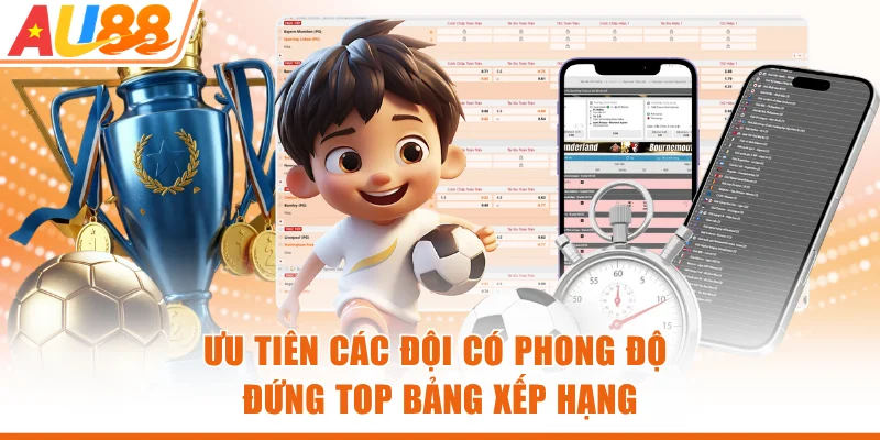Ưu tiên các đội có phong độ đứng top bảng xếp hạng